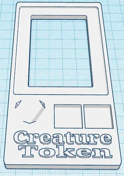 MTG Creature Token Overlay LONG D20 FIX