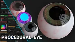 Procedural eye material only for Blender Cycles
