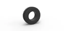 Tractor tire 8 Scale 1 to 25 3D Print Model in Vehicle 406968