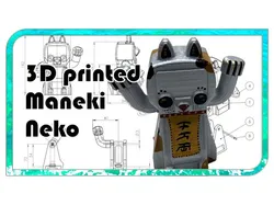 Working 3D Printed Maneki Neko