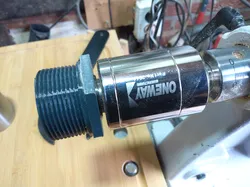 Adapter to  fit a Record Power SC1 chuck directly on UNC 3/4" x 10 tpi. (as on Oneway Live Center)