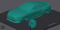 Ford Mustang GT 2018 (Fixed Mesh)