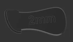 Leather Creaser 2mm