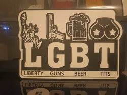 LGBT funny table