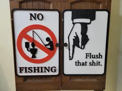 No Fishing Sign