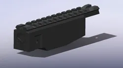 P90 TOP PICANTINI RAIL - HOLLOWGRAPHIC RETICLE REPLACEMENT - AIRSOFT