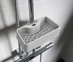 Voronoi Shower Shelf (Shower Pole Mount)