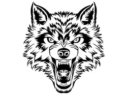 Wolf stencil