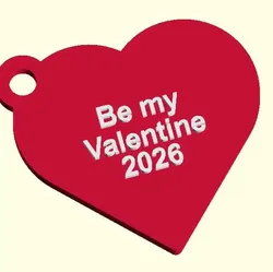 3D printer bestanden | 3MF | Valentines Day Keyring 2026