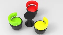 Breakfast Furniture - 1 (Coffee table & chairs)