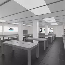 Electronic Store Interior 3D model