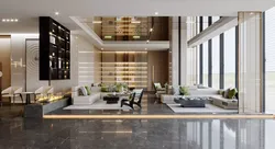 Hotel lobby  Low-poly 3D model