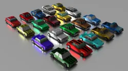 Low Poly Car Models [Düşük Çokgenli Araba Modelleri]