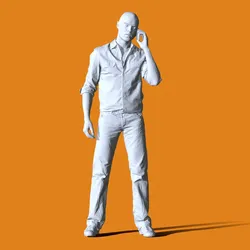 Miniature Pose People 03 3D Print Model in Man 407804