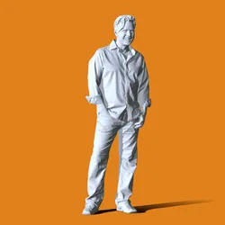 Miniature Pose People 49 3D Print Model in Man 407856