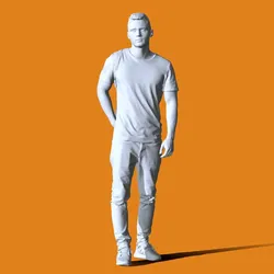 Miniature Pose People 56 3D Print Model in Man 407863