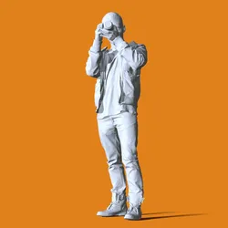Miniature Pose People 78 3D Print Model in Man 407889