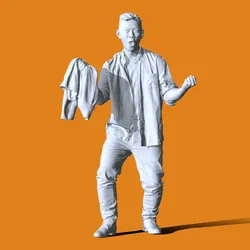 Miniature Pose People 84 3D Print Model in Man 407896