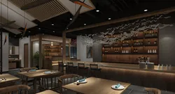 Modern restaurant 3D and rendering