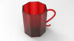 Mug in Octagonal Shape