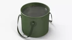 Portable Camping Outdoor Bucket with Water 3D model