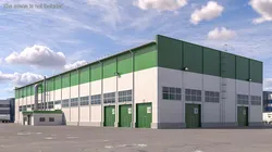 Production Center Building 3D model