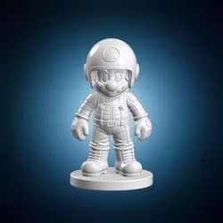 Racer Mario Pilot Fan Art 3D Print Model 3D print model