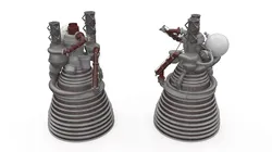 Rocket Engine System 3D model