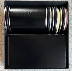 Rolling knife sharpener box