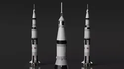 Saturn V Rocket 3D model