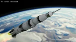 Saturn V Rocket Stages 3D model