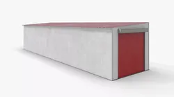 Separate Industrial Garage Building 3D model