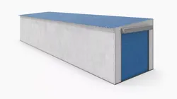 Small Industrial Garage Building 3D model