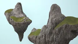 Soaring Highland Rock 3D model