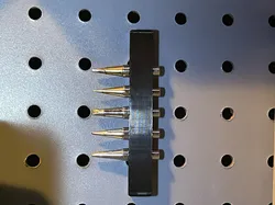 Weller soldering tip holder - pegboard