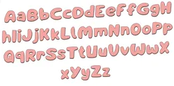 3D Alphabet, All letters, Font