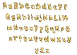 3D Alphabet, Font, 3d letters