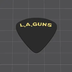 3D printer bestanden | 3MF | L.A. Guns guitar pick