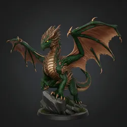 Fișiere pentru imprimante 3D | Fișier 3MF | Majestic Ember Dragon