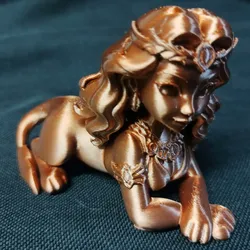 Fișiere pentru imprimante 3D | Fișier 3MF | Sphinx Riddle Woman Lion Body Guardian Statue
