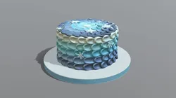 Frozen Buttercream Cake