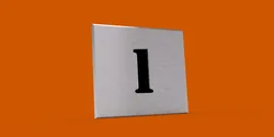 House Number Plate 1-10