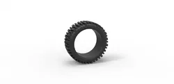 Low profile tire for lifted trucks scale 1 to 10 3D Print Model in Vehicle 384771