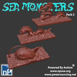 Mini Sea Monsters, pack 2