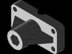 Mounting bracket with stiffening rib