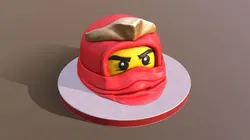 Ninja Head Cake