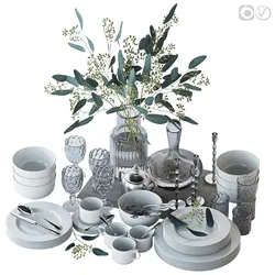 set of dishes