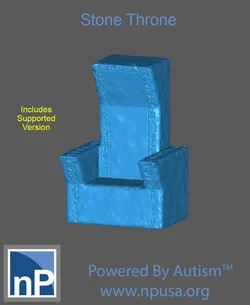 stone throne Free 3D Print Model in Game Accessories 384400