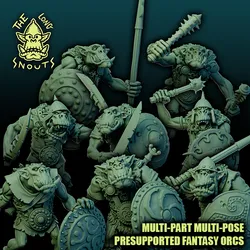 The Longsnouts - multi-part multi-pose fantasy orcs - The core kit