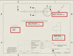 WBL Project: Create engineeering drawing of NASA supersonic vehicle with 2 fins using SolidWorks!